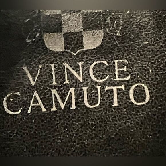 Vince Camuto black suede lace up side zip heeled boots. Size 8 - Picture 7 of 8